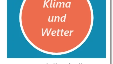 المناخ والطقس باللغة الألمانية