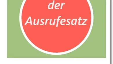 الجملة التعجبيّة في اللغة الألمانية - der Ausrufesatz