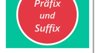 السابقة واللاحقة باللغة الألمانية - Präfix und Suffix auf Deutsch