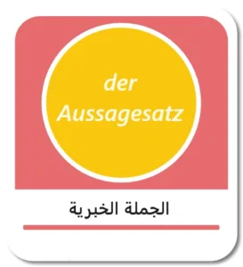 الجملة الخبرية في اللغة الألمانية (der Aussagesatz)