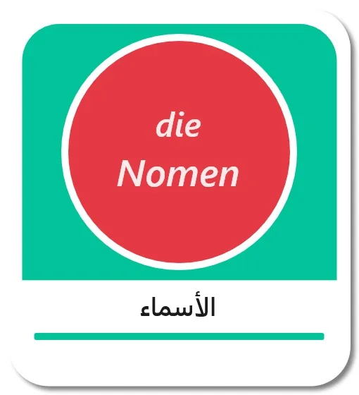 الأسماء باللغة الألمانية
